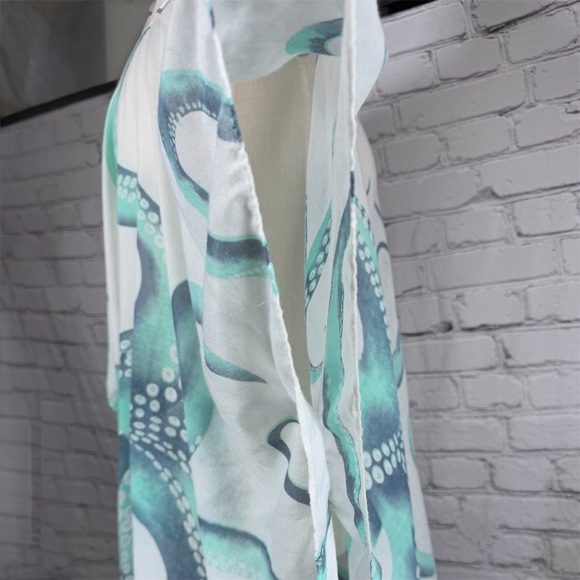 JC Just Classic Octopus Print Kimono Tassels Hem - Picture 7 of 10